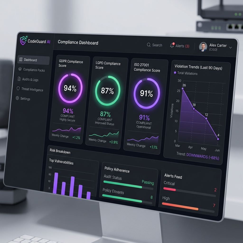 CodeGuard Enterprise Dashboard